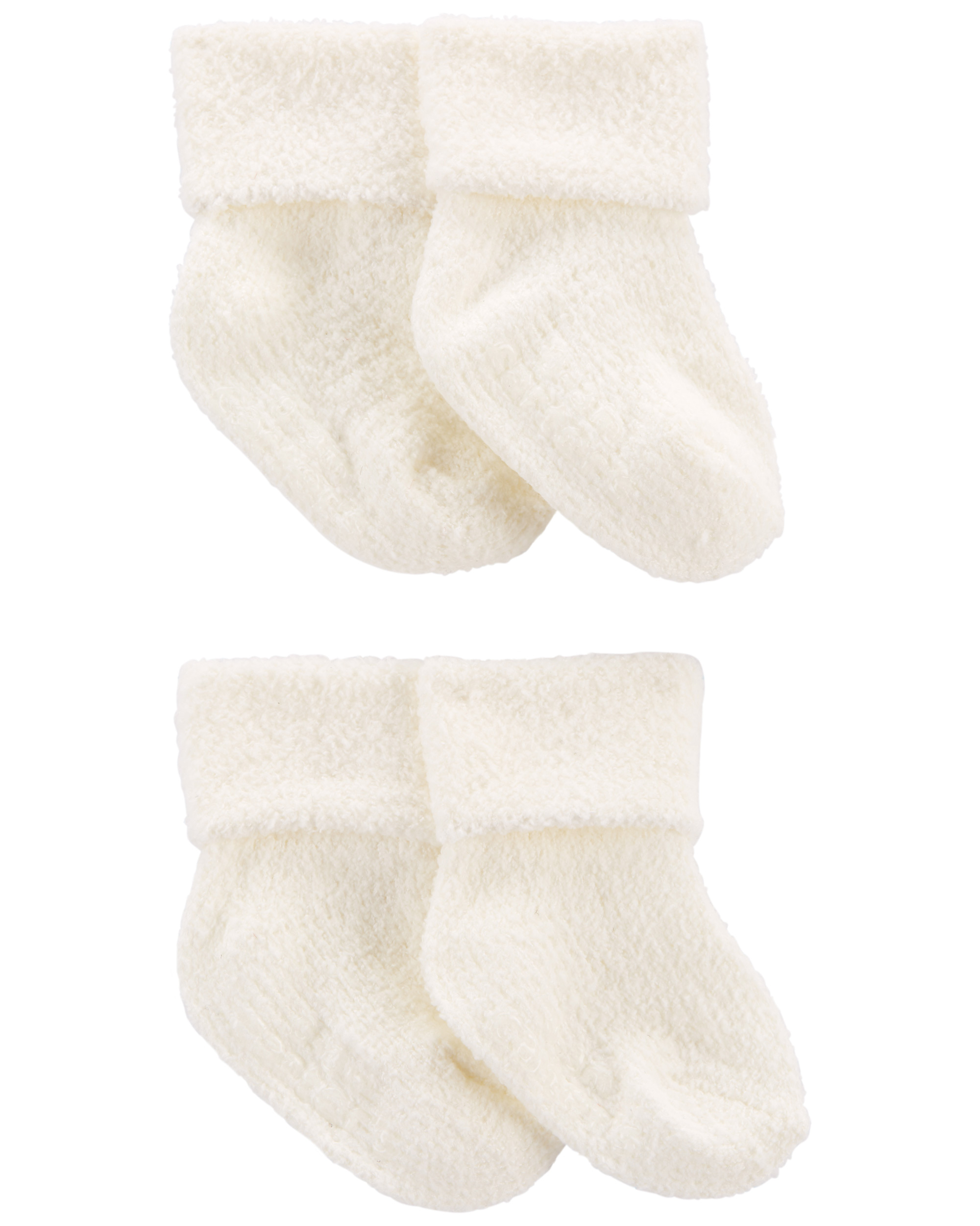 Carter's 4-Pack Foldover Chenille Booties