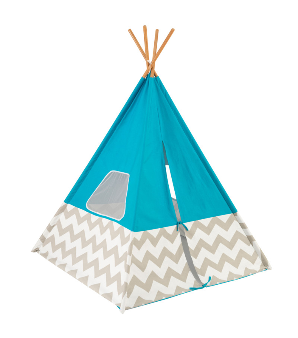 KIDKRAFT Deluxe Play Teepee - Turquoise Toy