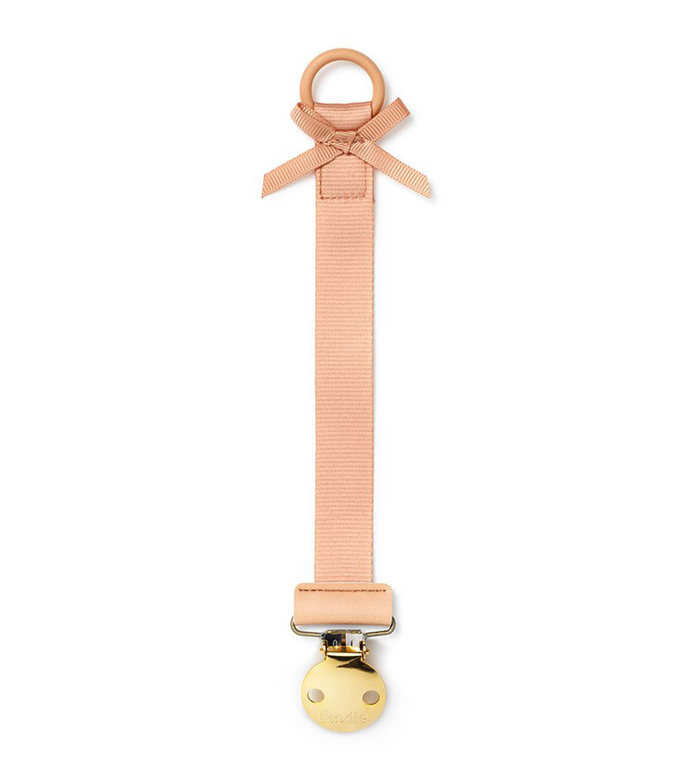 ELODIE Pacifier Clip - Amber Apricot