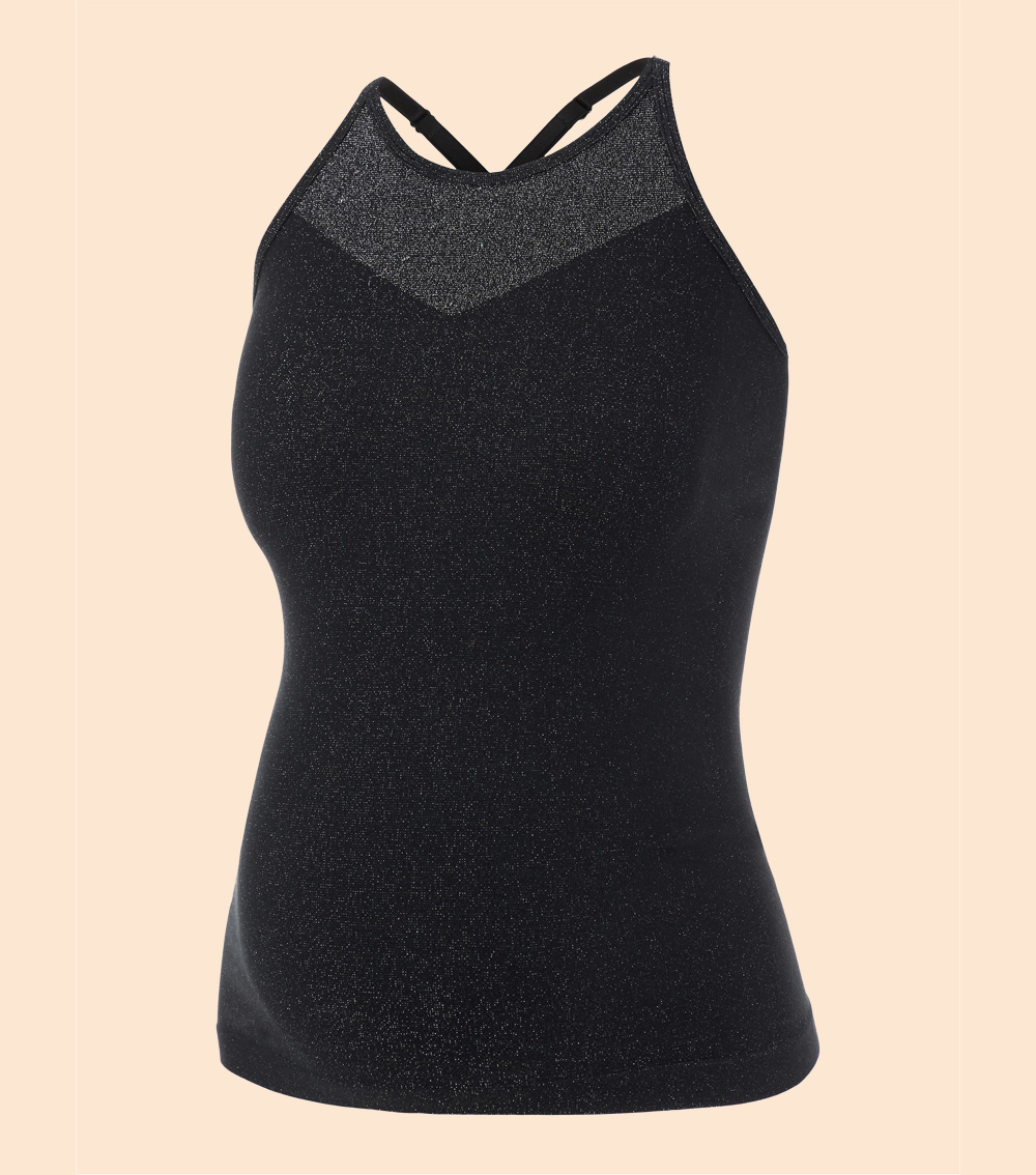 MAMALICIOUS Glitter Seamless Active Tank Top