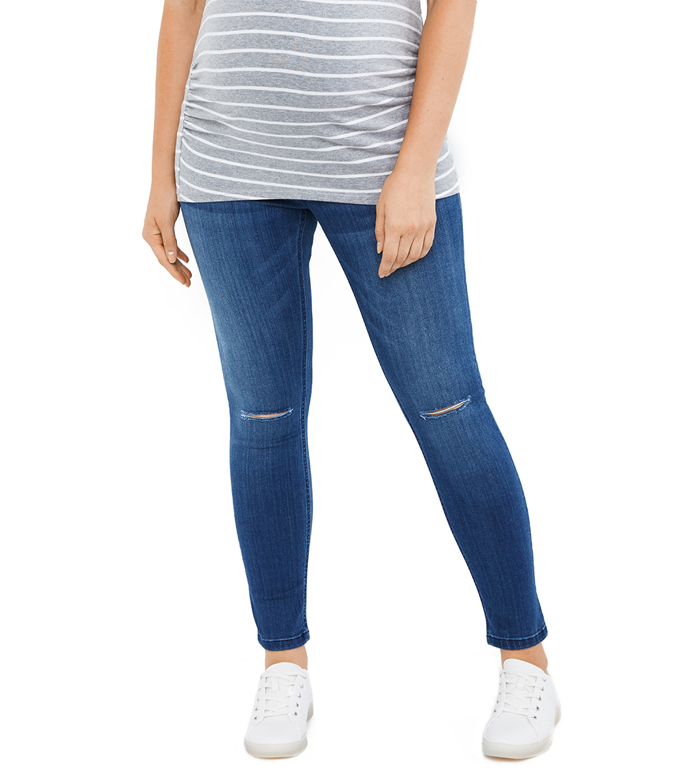 MOTHERHOOD MATERNITY Rayon Ankle Jeans