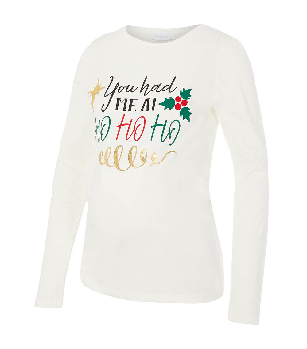 MAMALICIOUS You Had Me At Ho Ho Ho Top