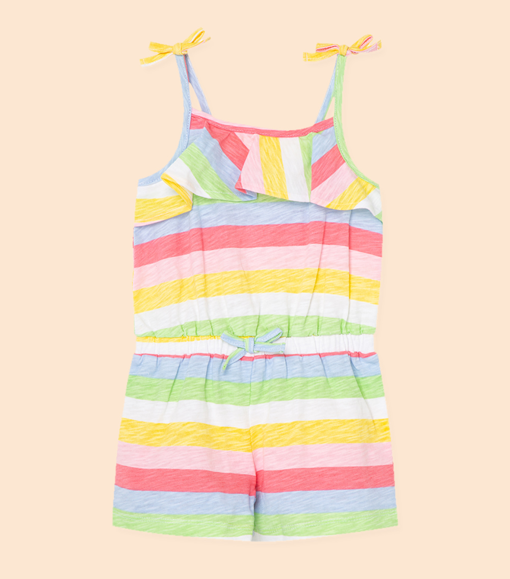 Multi Stripe Knit Romper