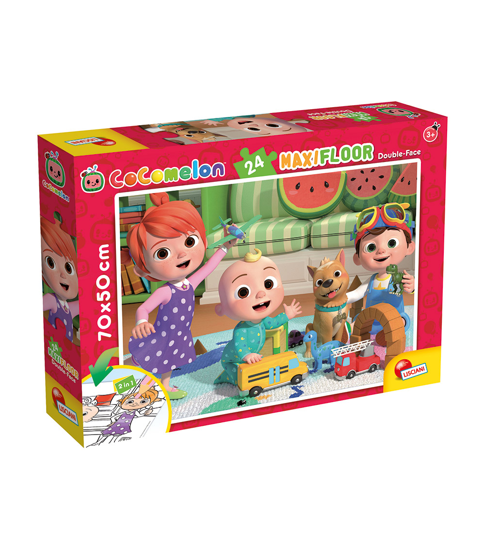 COCOMELON Double-Face Maxifloor Puzzles 24-Pieces - A Sunny Day For Play Toy