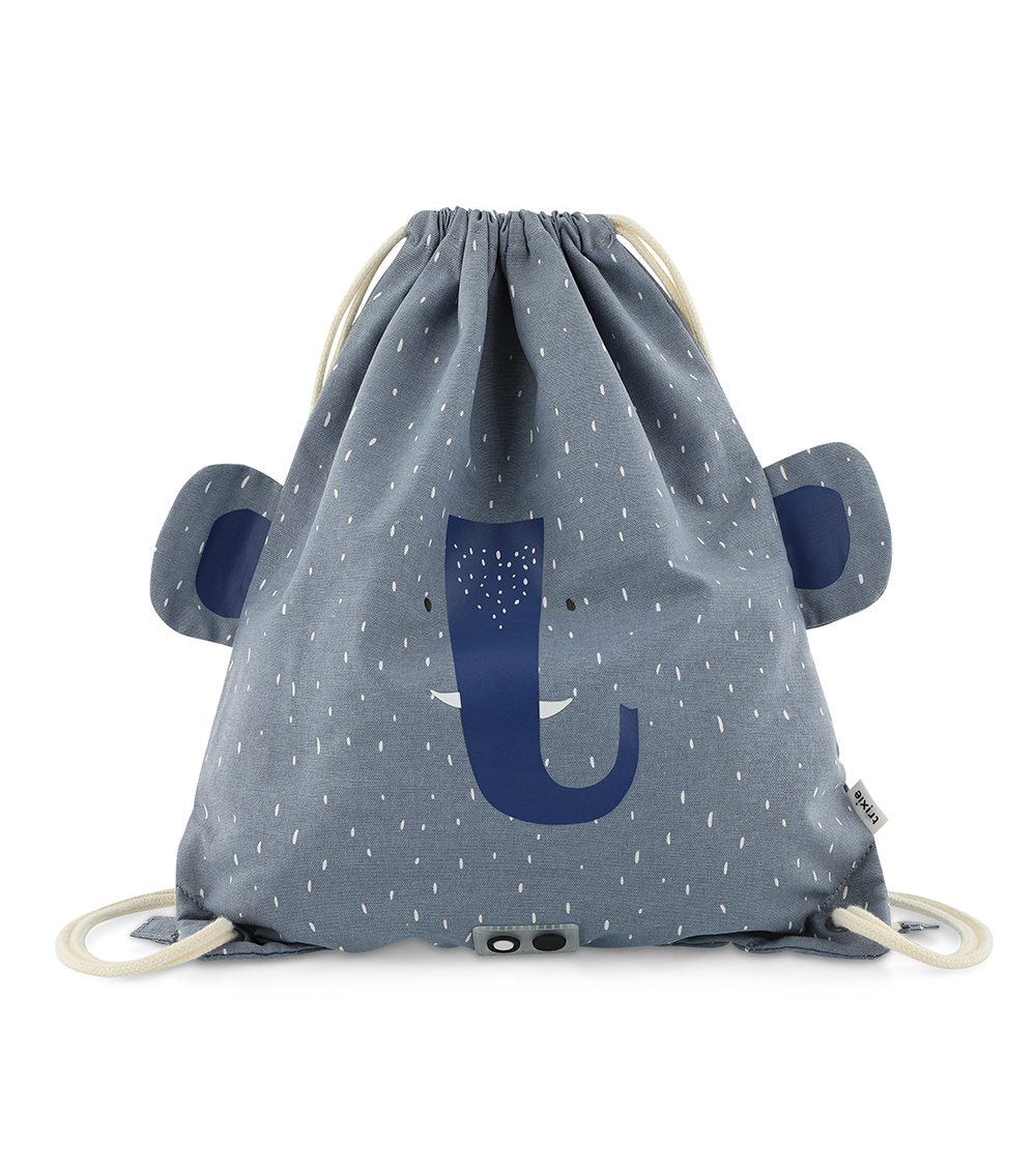TRIXIE Drawstring Bag - Mrs. Elephant - Blue