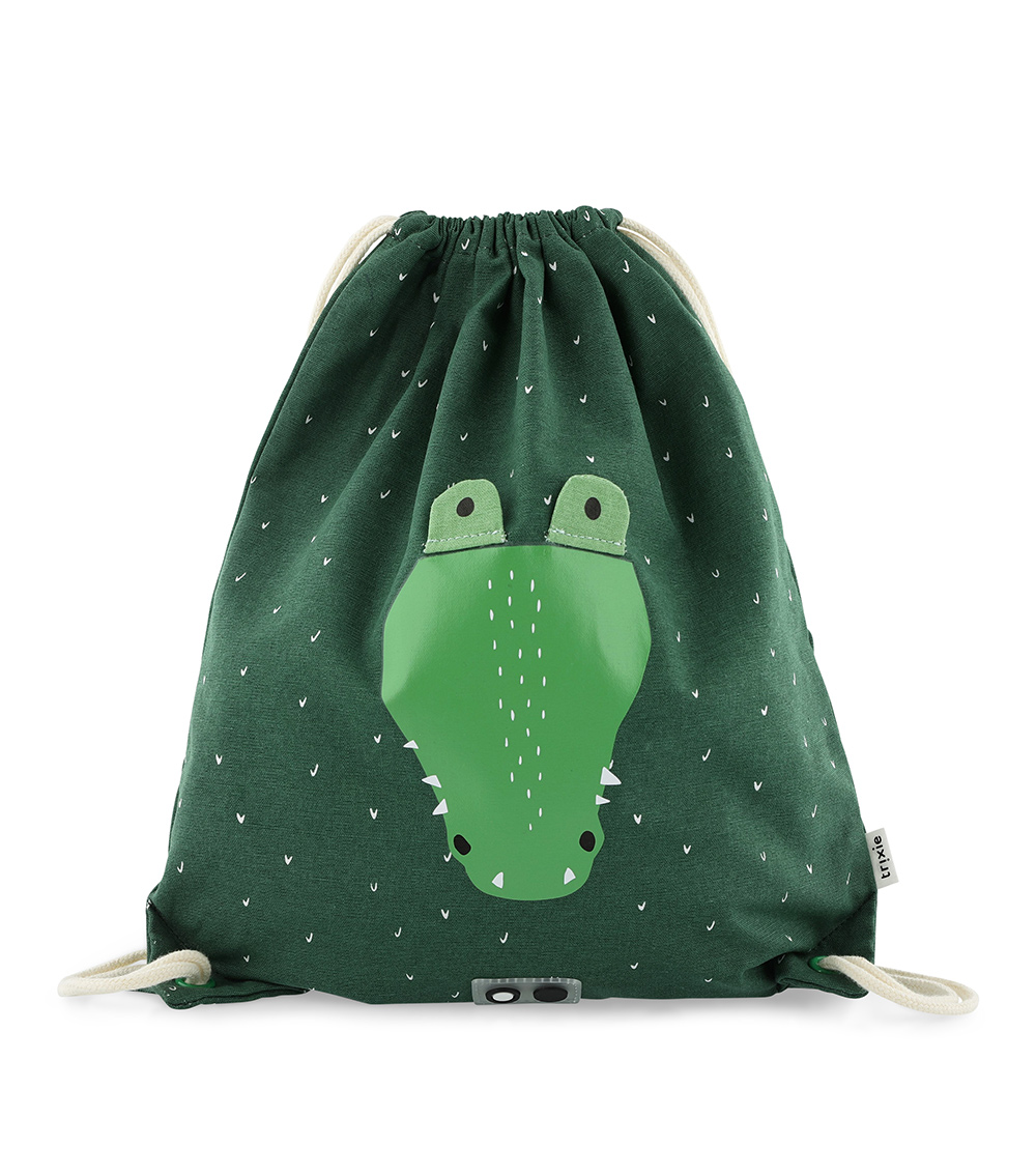 TRIXIE Drawstring Bag - Mr. Crocodile - Green
