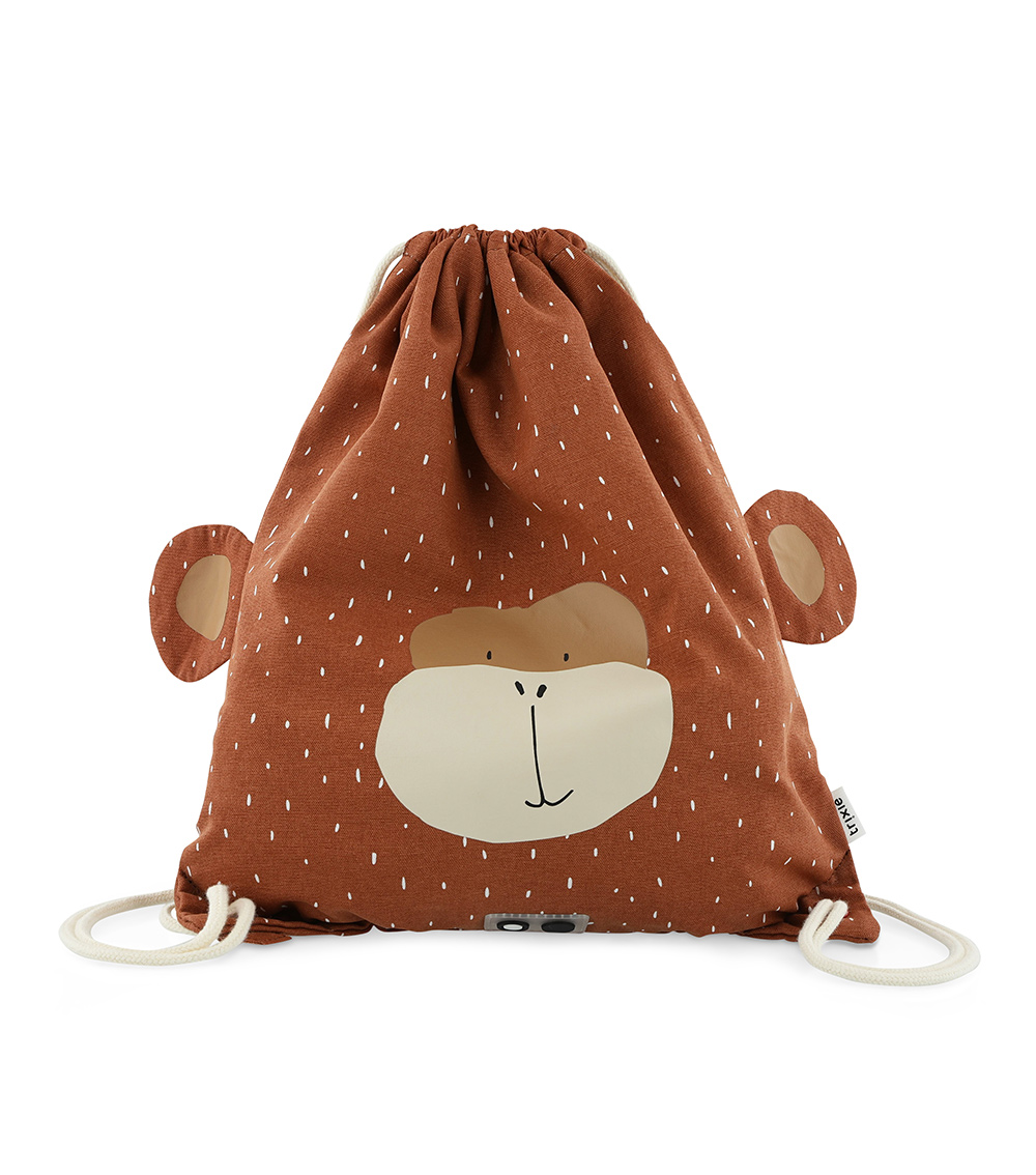 TRIXIE Drawstring Bag - Mr. Monkey - Brown