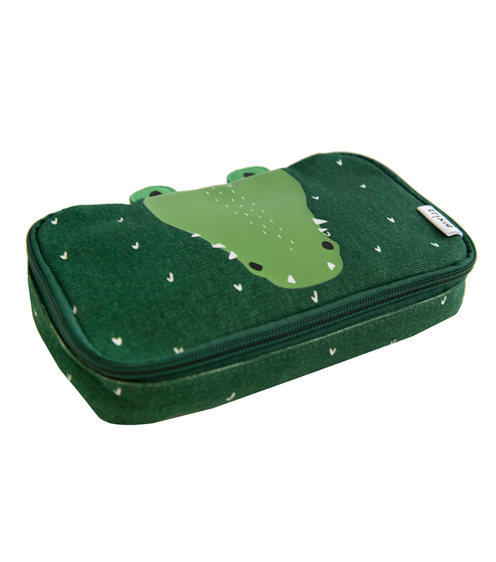 TRIXIE Pencil Case Rectangular - Mr. Crocodile - Green