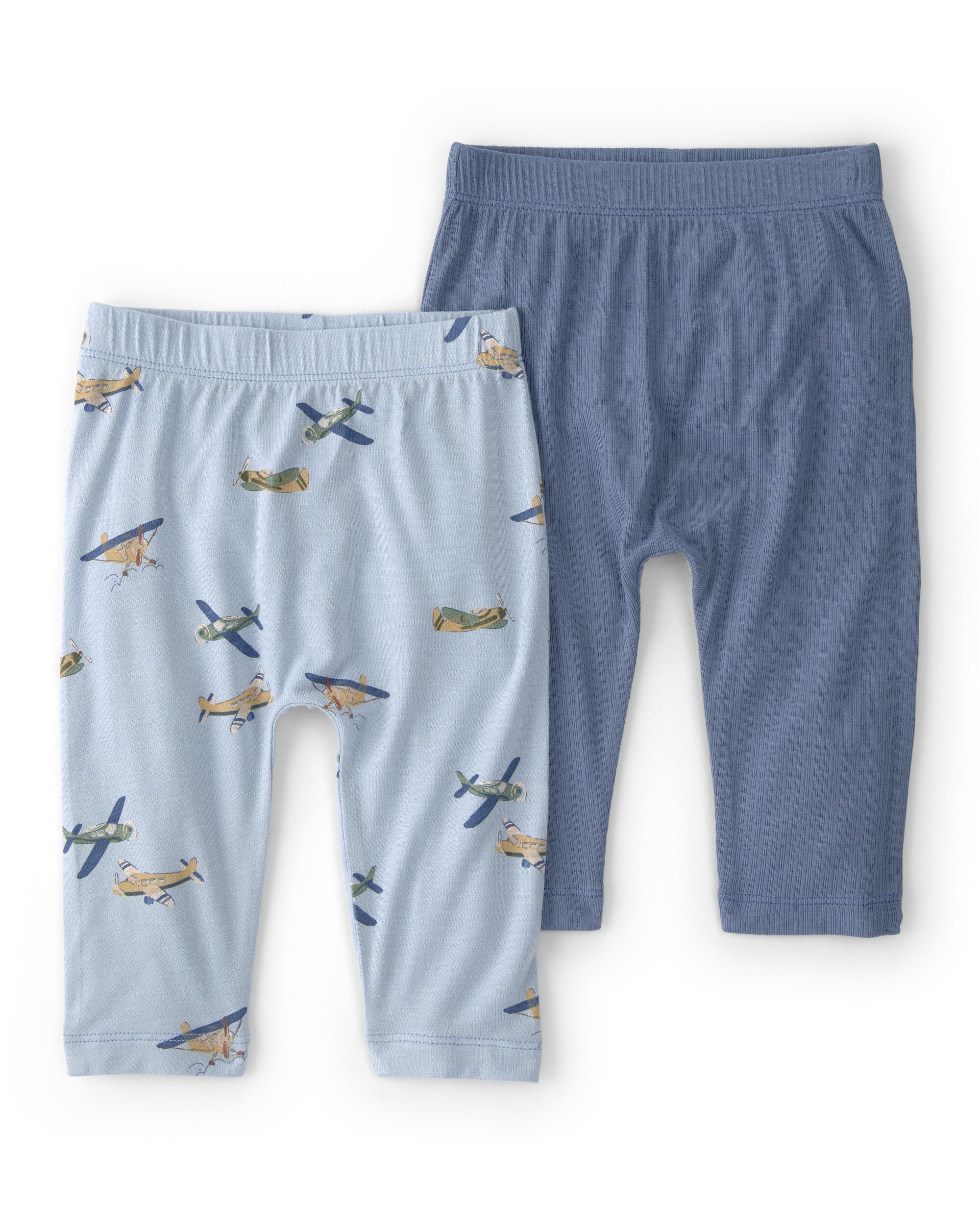 PurelySoft Baby 2-Pack Plane PurelySoft Pants - Blue