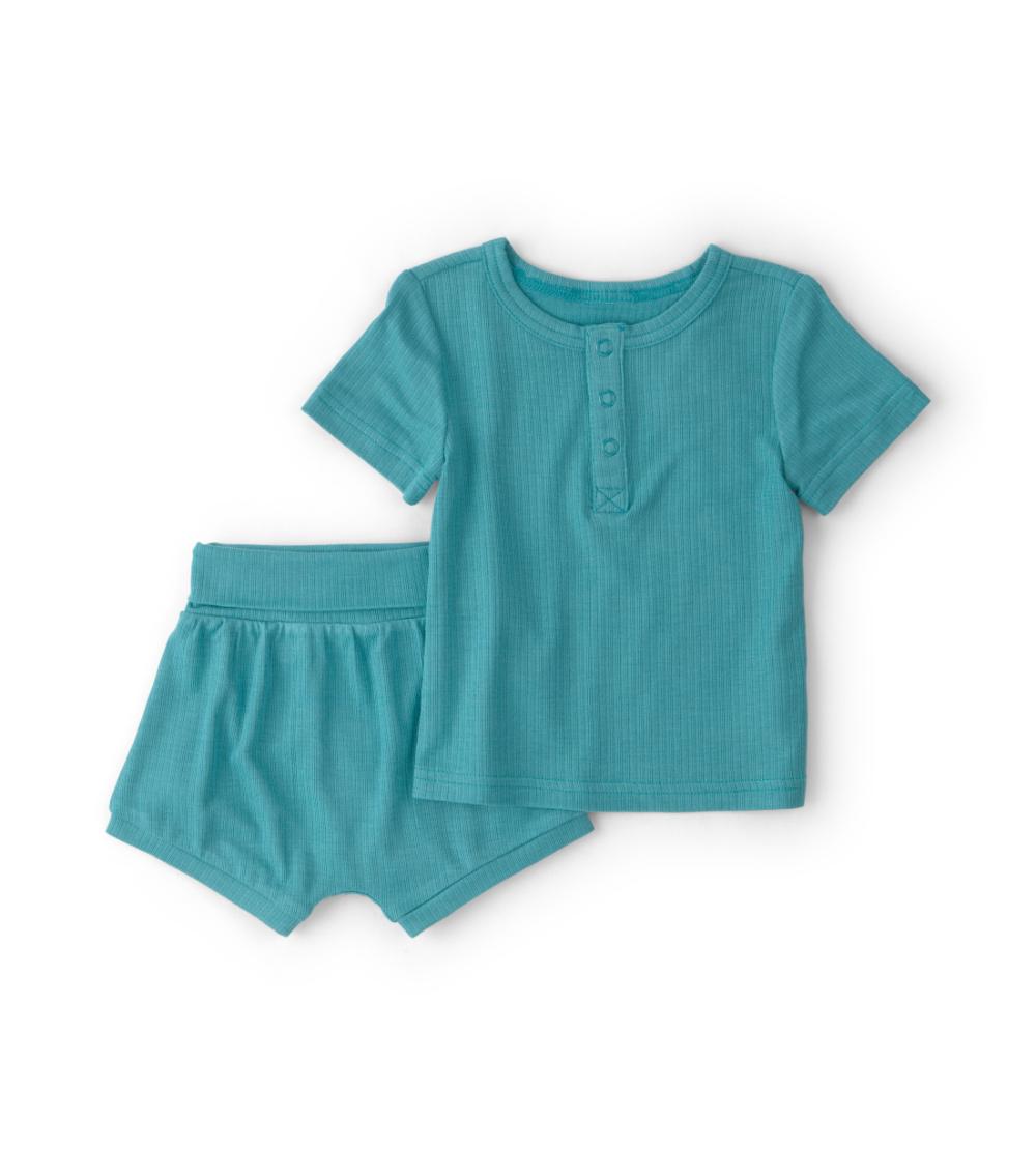 PurelySoft Baby Boys 2 Piece Set, Blue