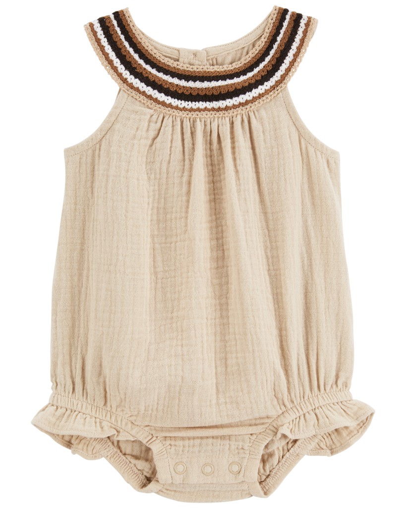 Carter's Crochet Gauze Romper