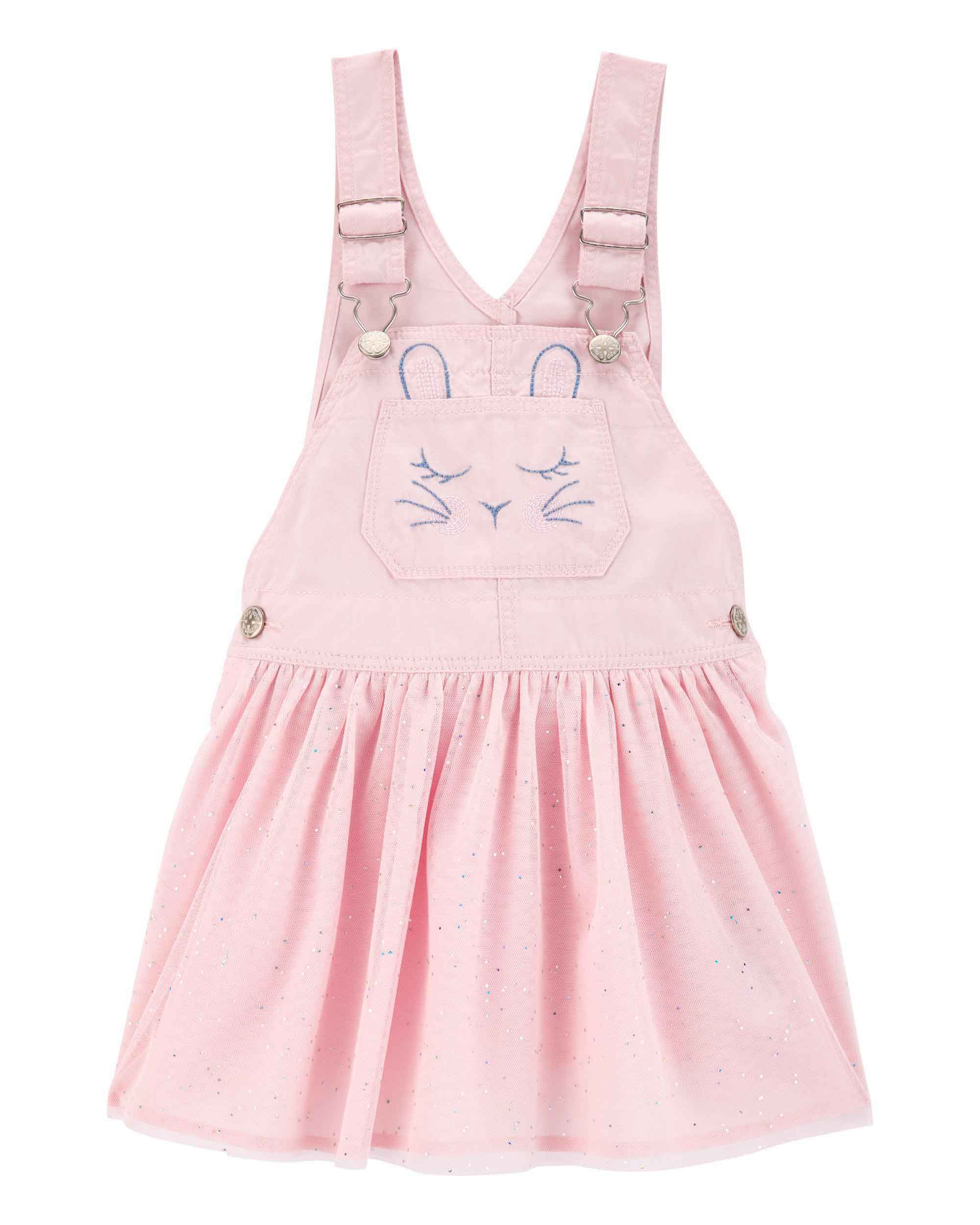 Oshkosh Bunny-Detailed Glitter Jumper Dress