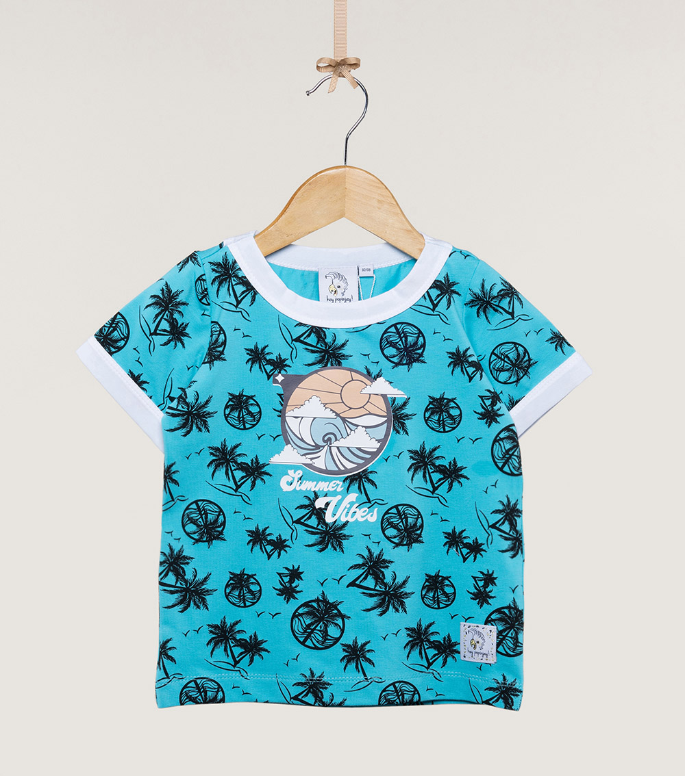T-shirt Summer Vibes Blue Mint