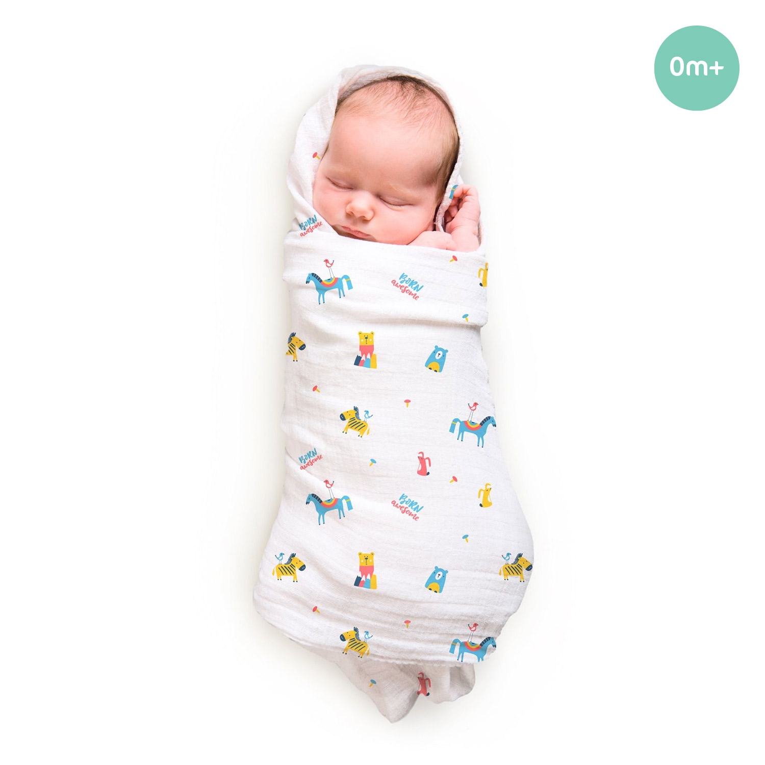 RABITAT Pamper Soft Bamboo Swaddle - Born Awesome