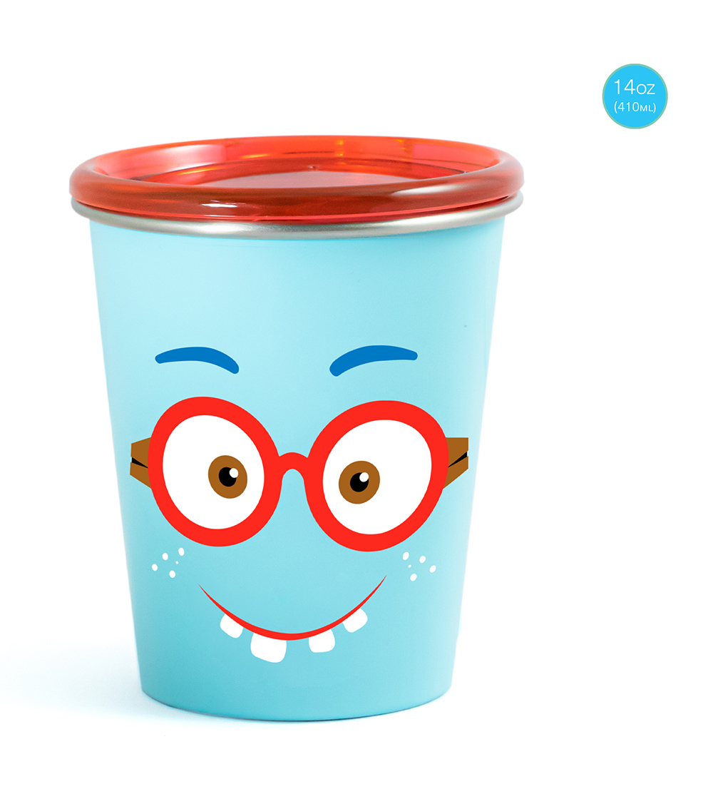 RABITAT Spill Free Stainless Steel Cup - Shyguy