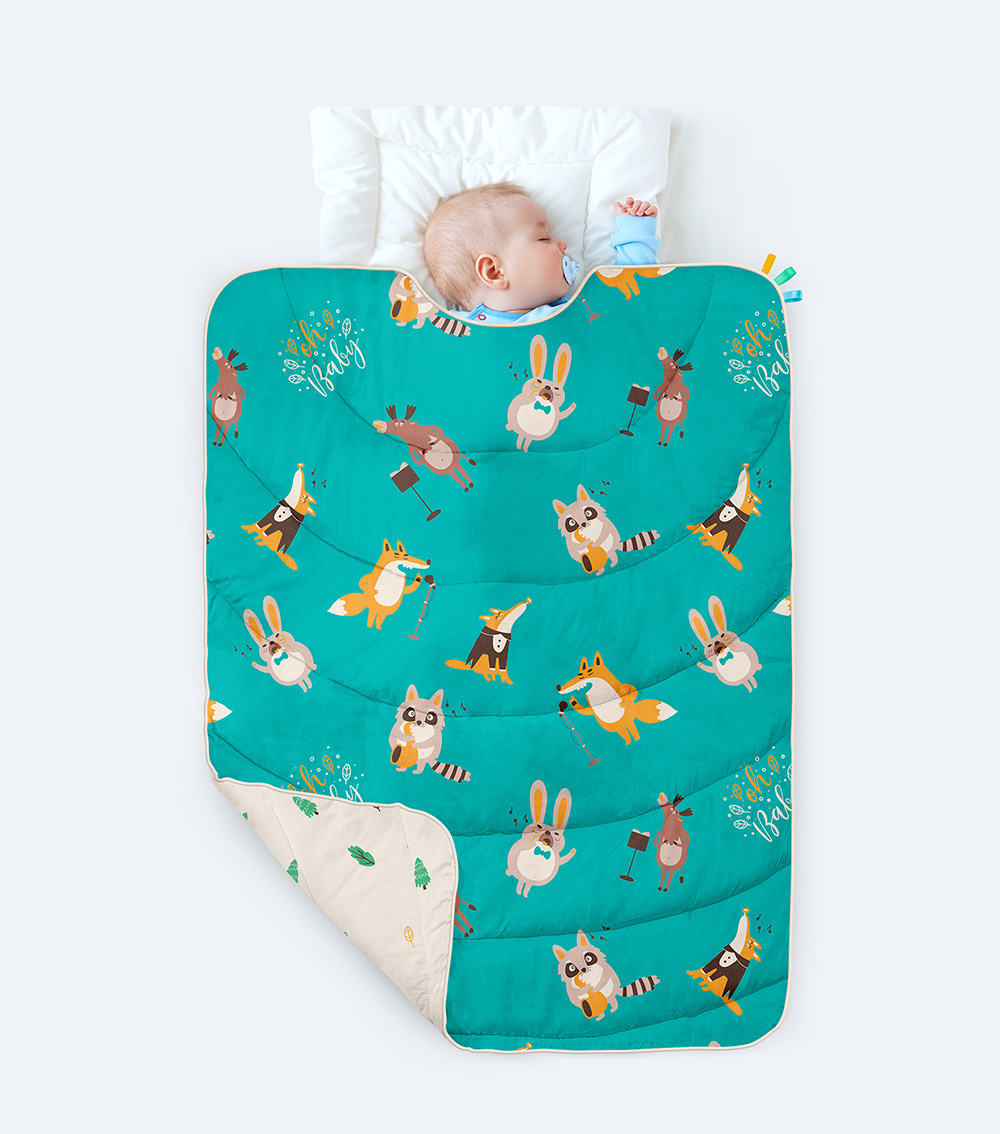 RABITAT 100% Organic Cotton All Weather Quilt - Oh Baby