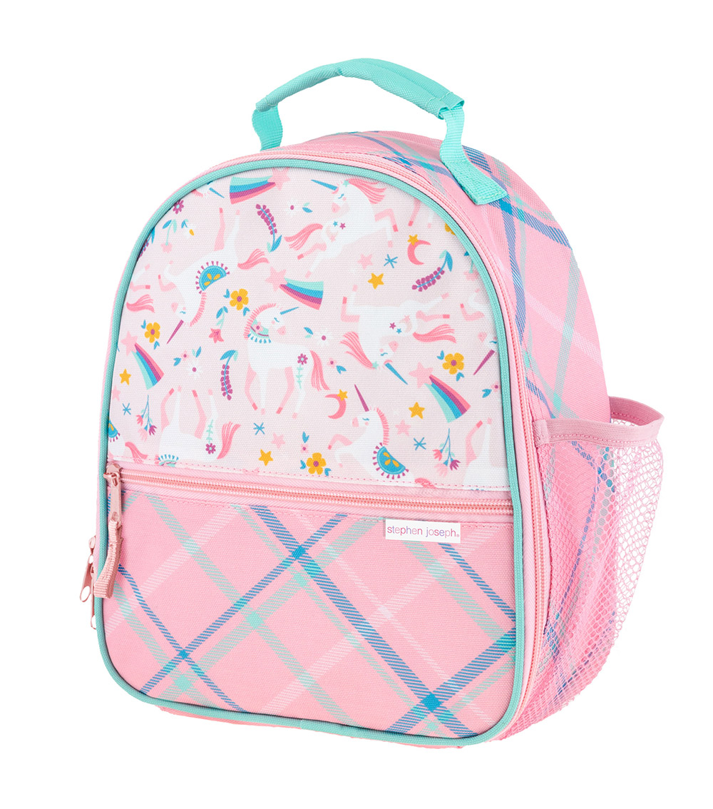 STEPHEN JOSEPH All Over Print Lunch Bag - Pink Unicorn