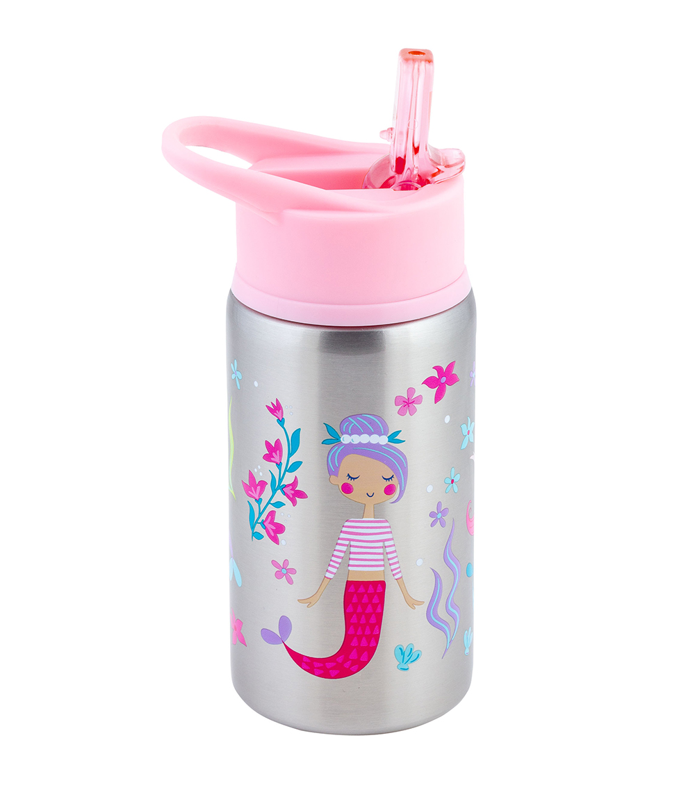 STEPHEN JOSEPH Stainless Steel Water Bottle  - Mermaid