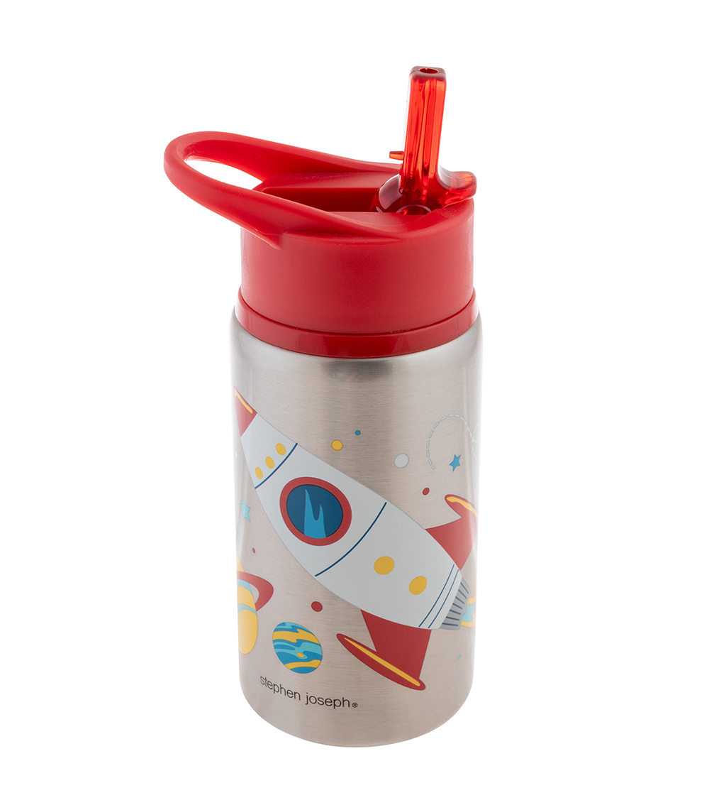 STEPHEN JOSEPH Stainless Steel Water Bottle  - Space