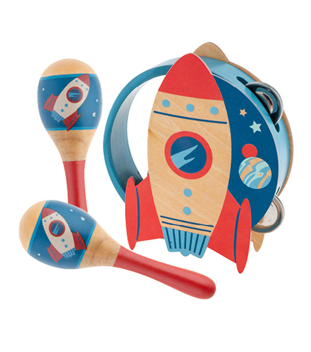 STEPHEN JOSEPH Percussion Set - Rocket Toy