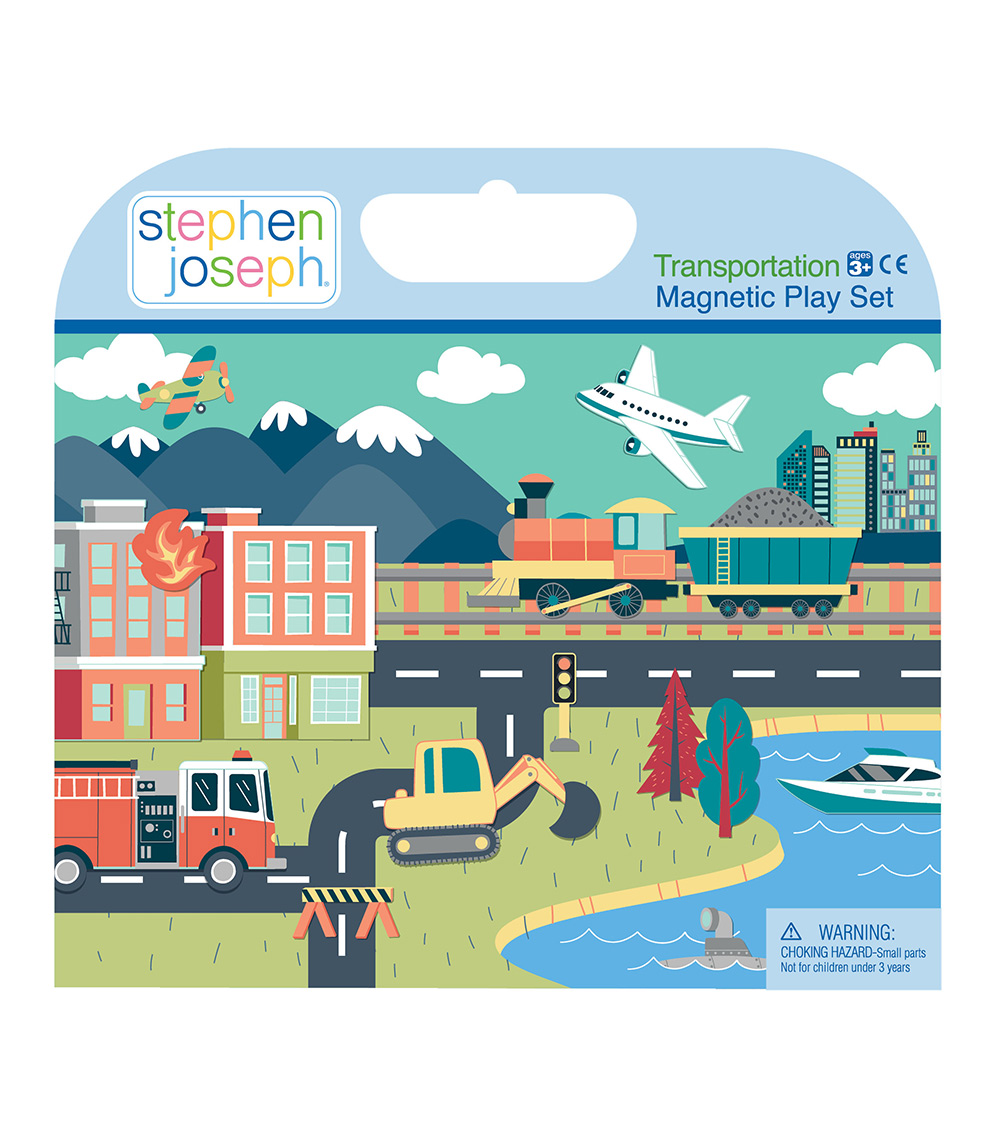 STEPHEN JOSEPH Magnetic Playset - Transportation