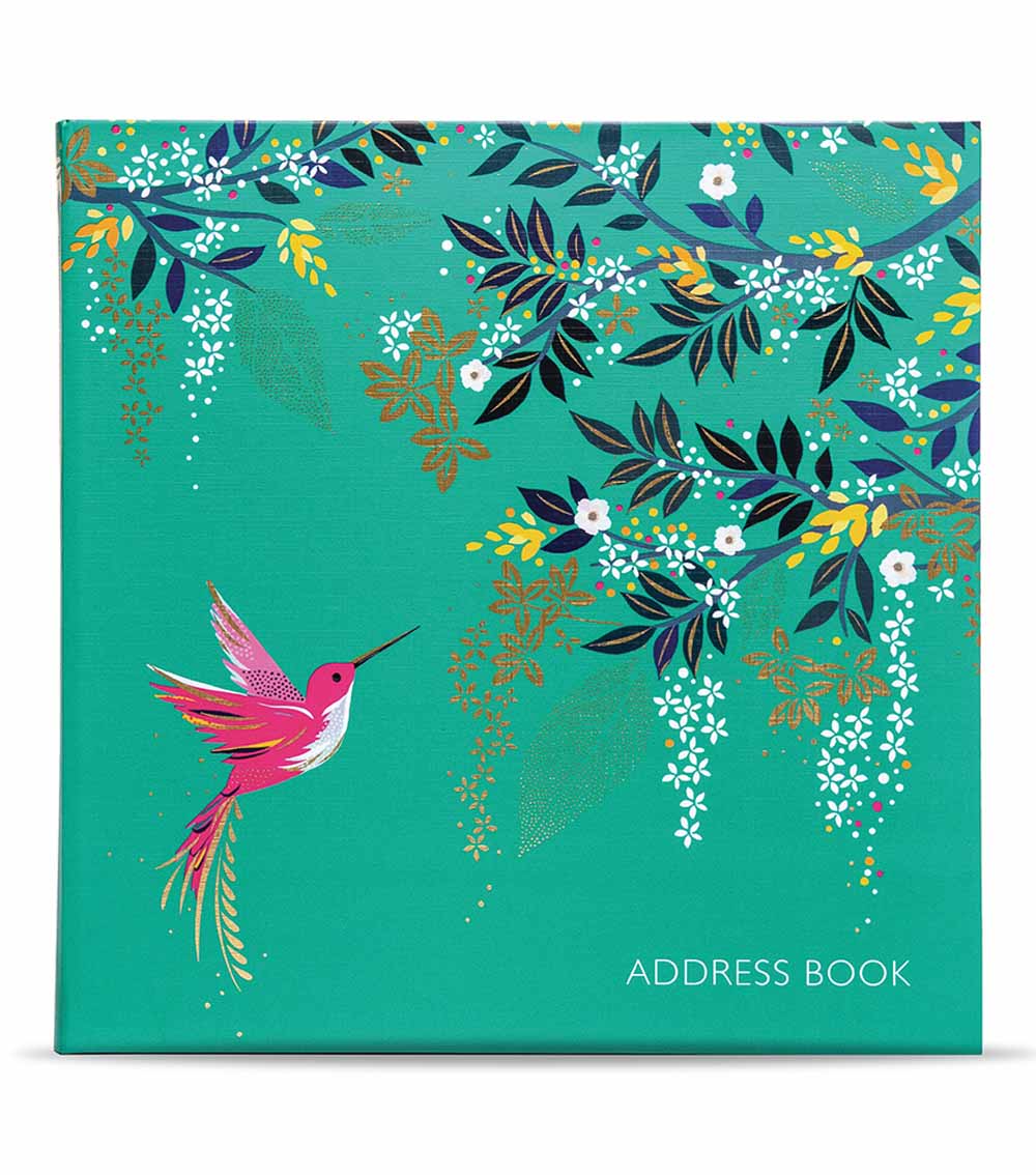 SARA MILLER Hummingbird Address Book