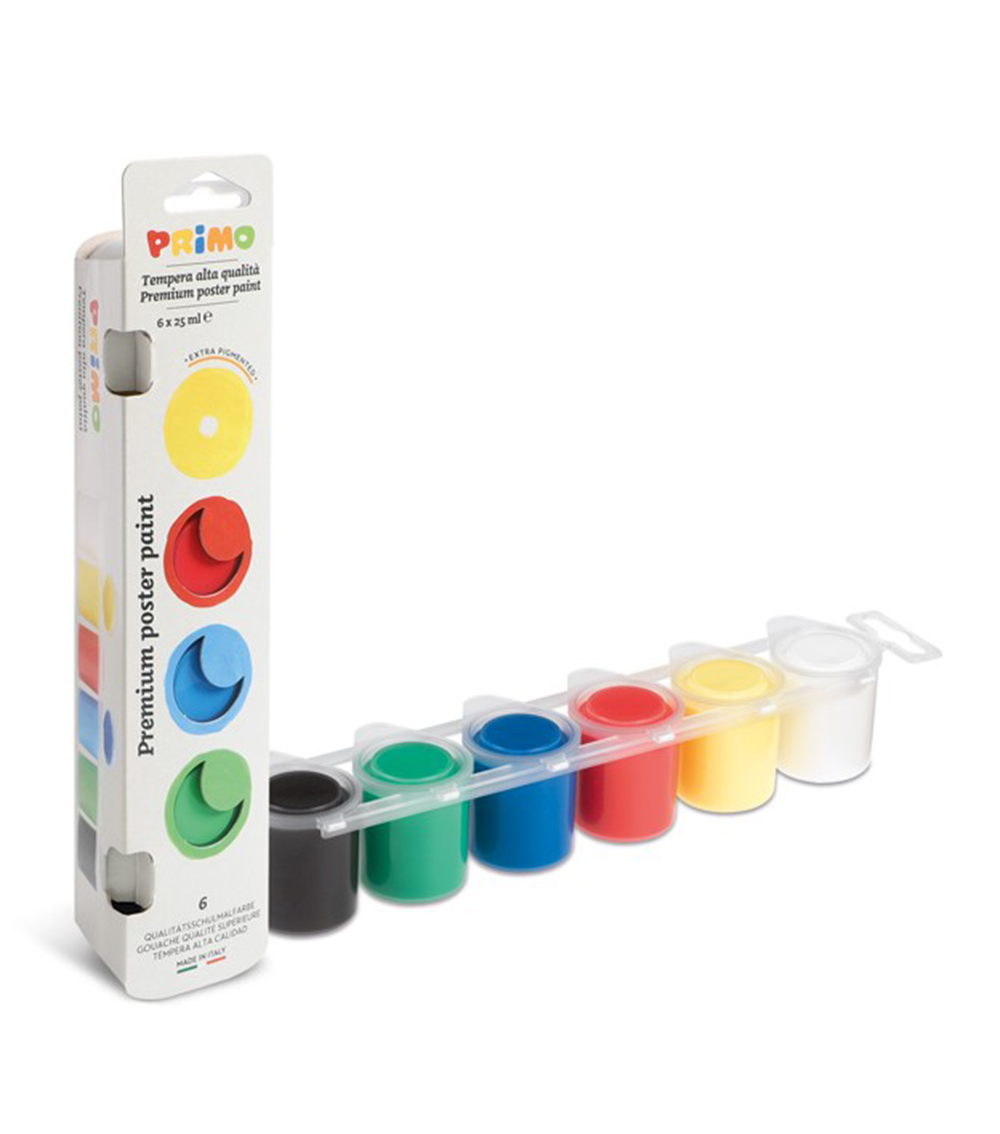 PRIMO Ready-Mix Poster Paint (6 Colors x 25ML)