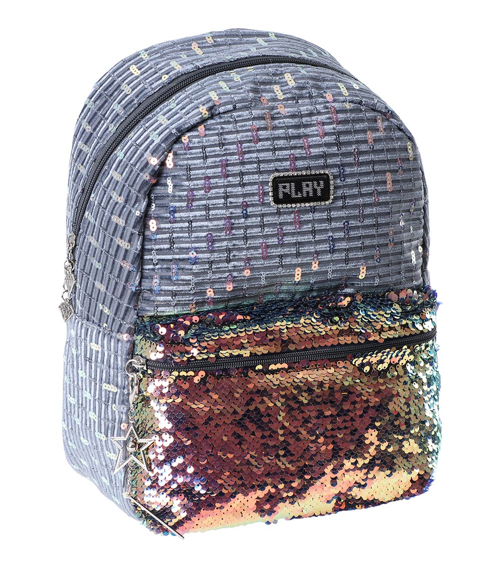STATOVAC Plush Sequin School Backpack