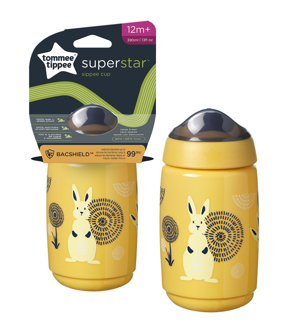 TOMMEE TIPPEE Sippy Leakproof Trainer Bottle For Kids, (390ML)