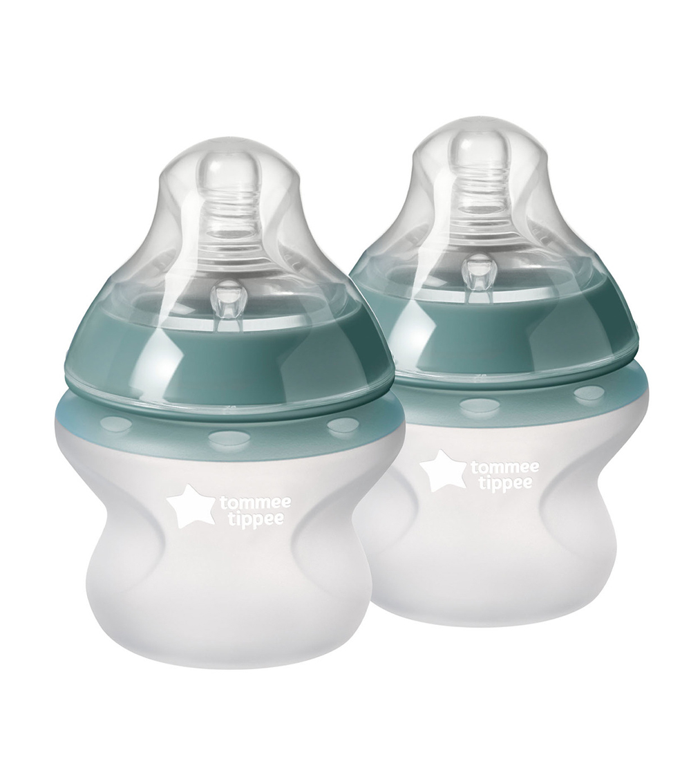 TOMMEE TIPPEE Pack of 2 Closer To Nature Silicone Baby Bottle - (5Oz)
