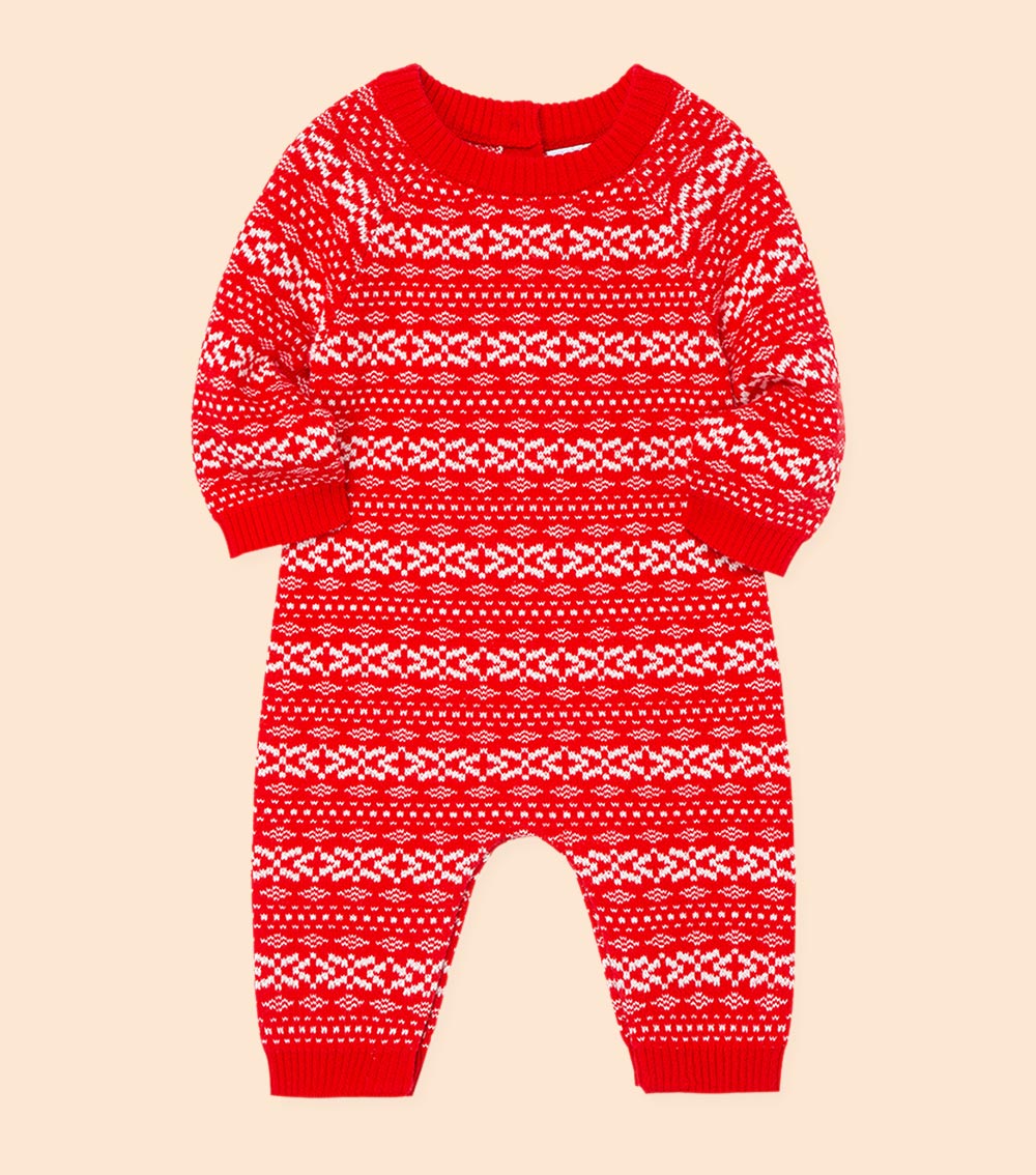 LITTLE ME Fairisle Coverall