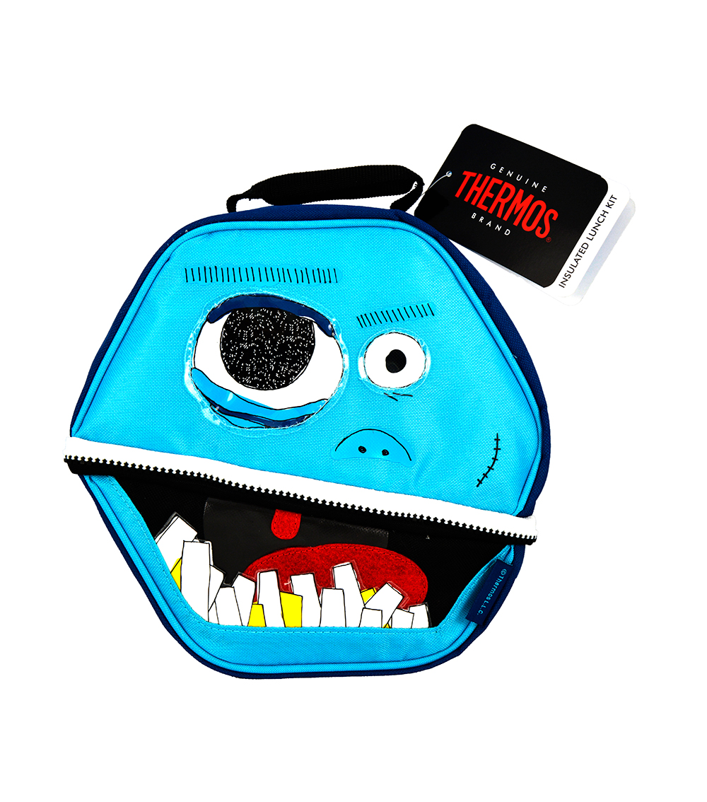 THERMOS Kids School Lunch Bag - Fun Faces Hexagon