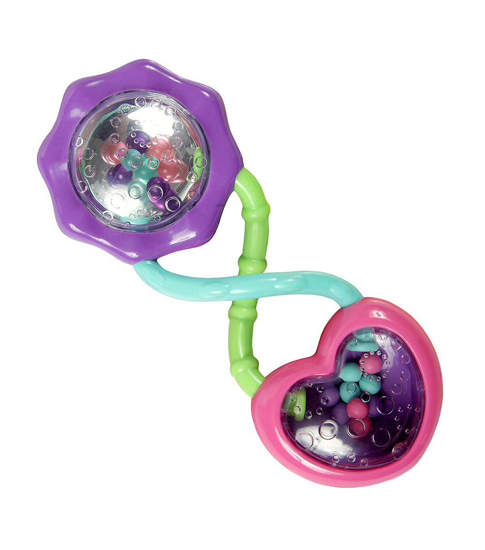BRIGHT STARTS Pip Rattle & Shake Barbell Toy