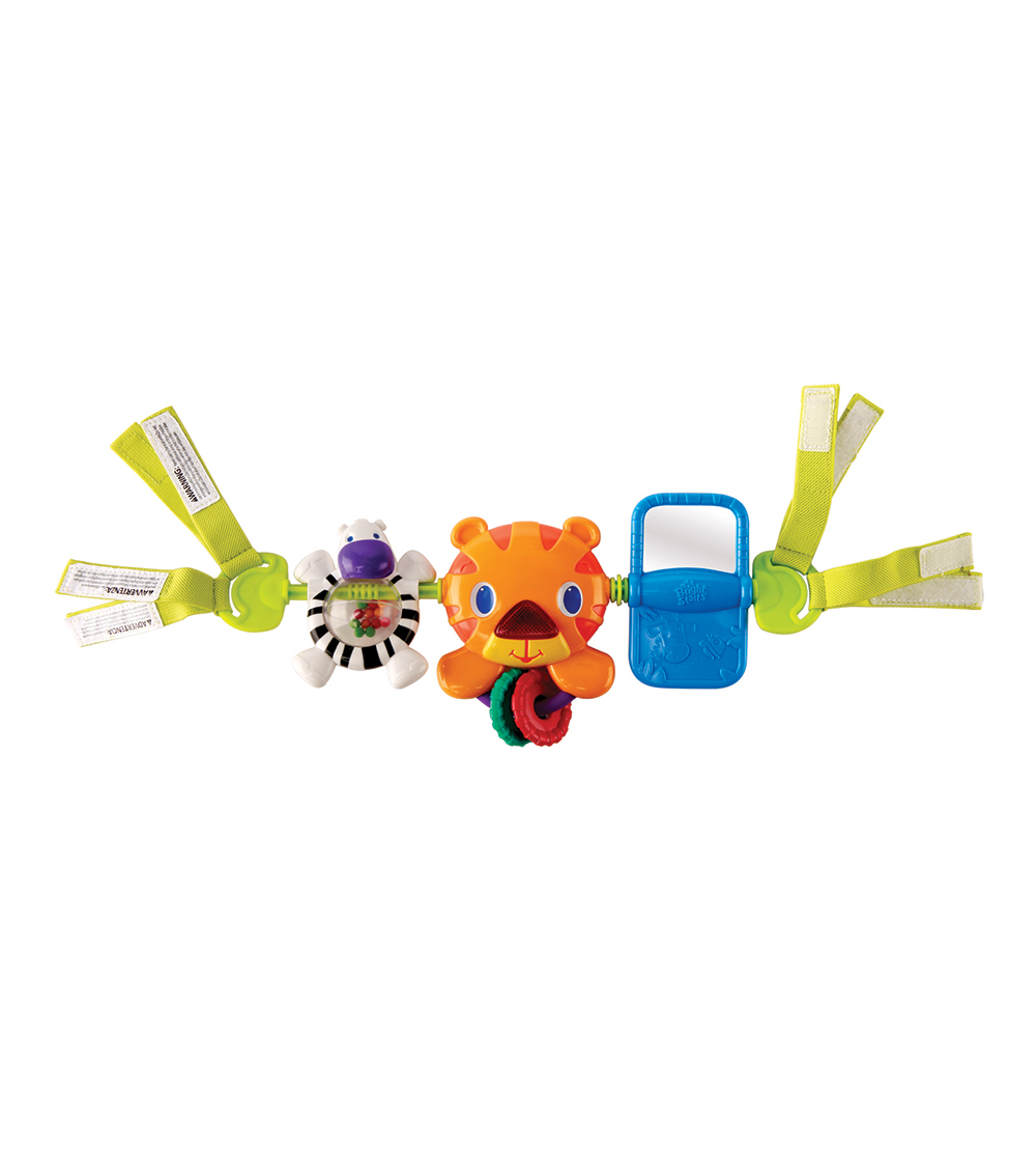 BRIGHT STARTS Take Along Tiger Carrier Toy Bar Toy