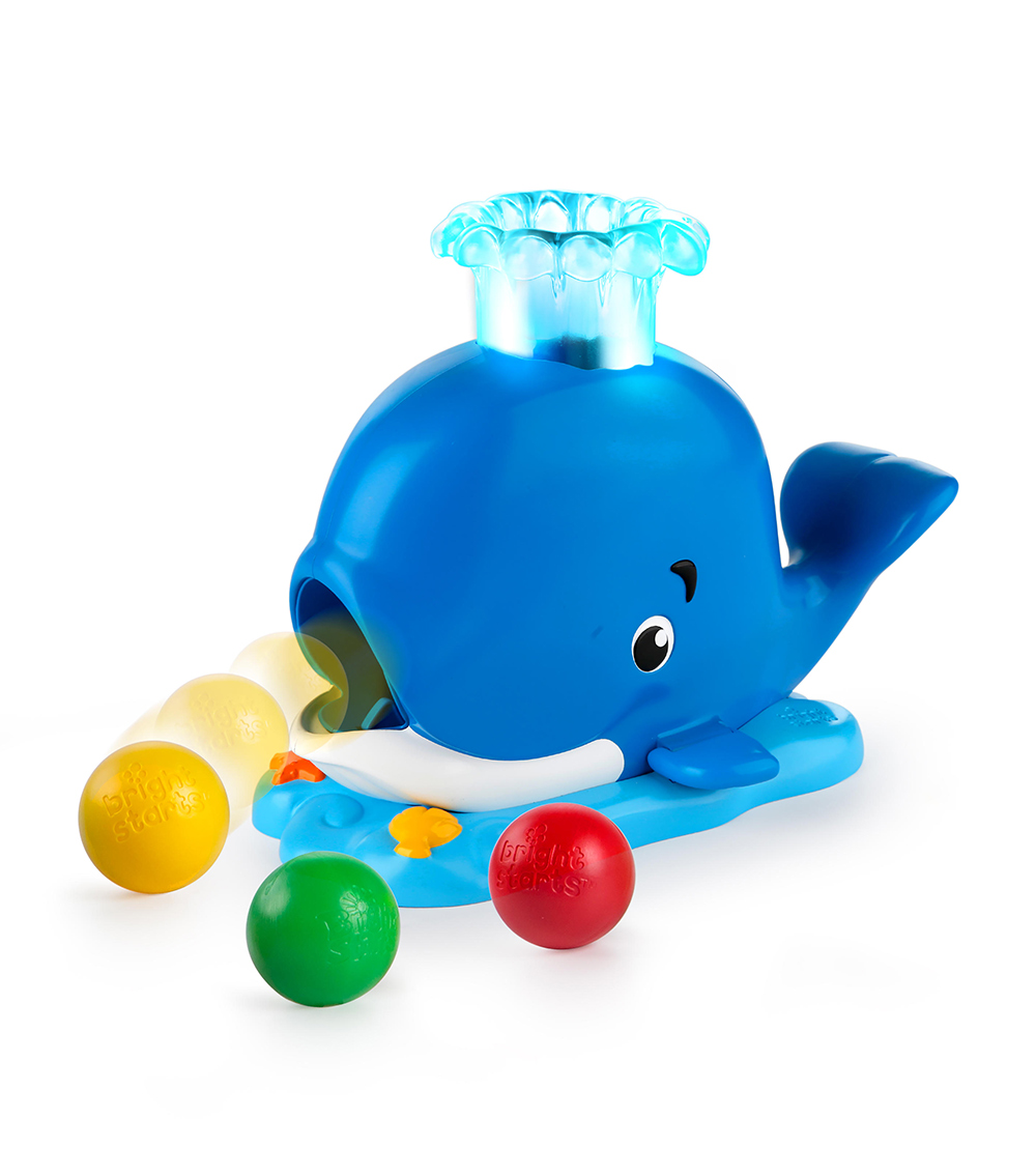 BRIGHT STARTS Silly Spout Whale Popper Toy