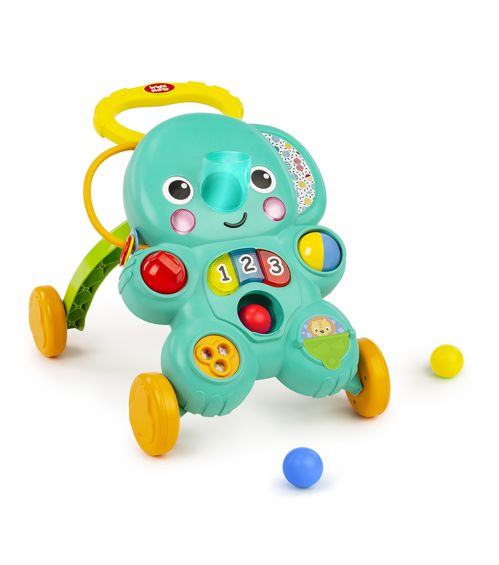 BRIGHT STARTS Stroll N Roll 2-In-1 Ball Play Walker