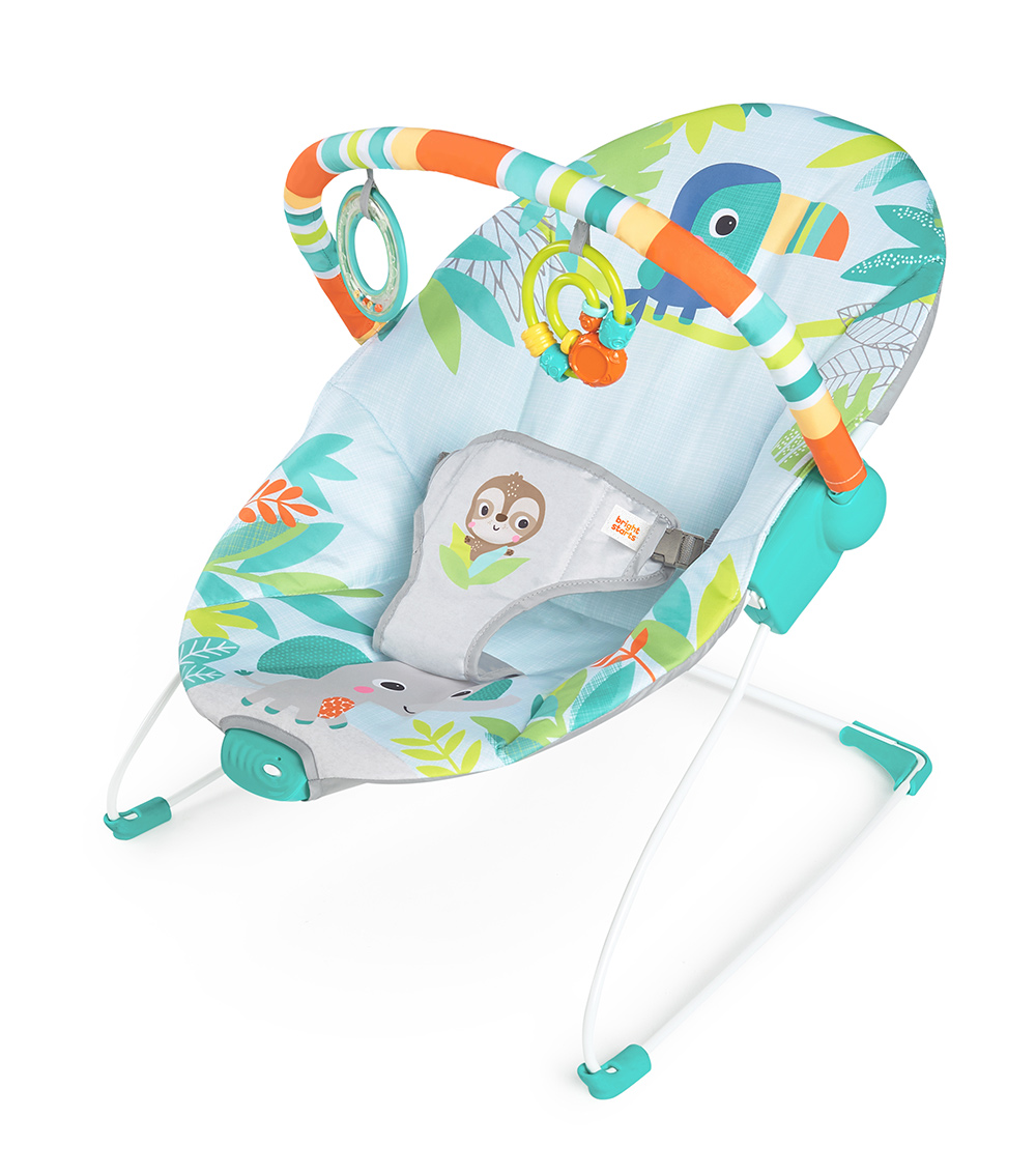 BRIGHT STARTS Rainforest Vibes(Tm) Vibrating Bouncer