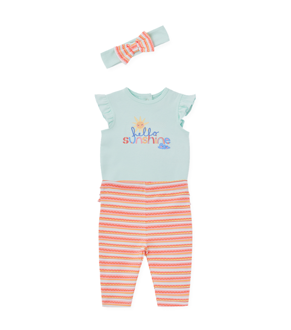 LITTLE ME Sunshine Bodysuit & Pant Set