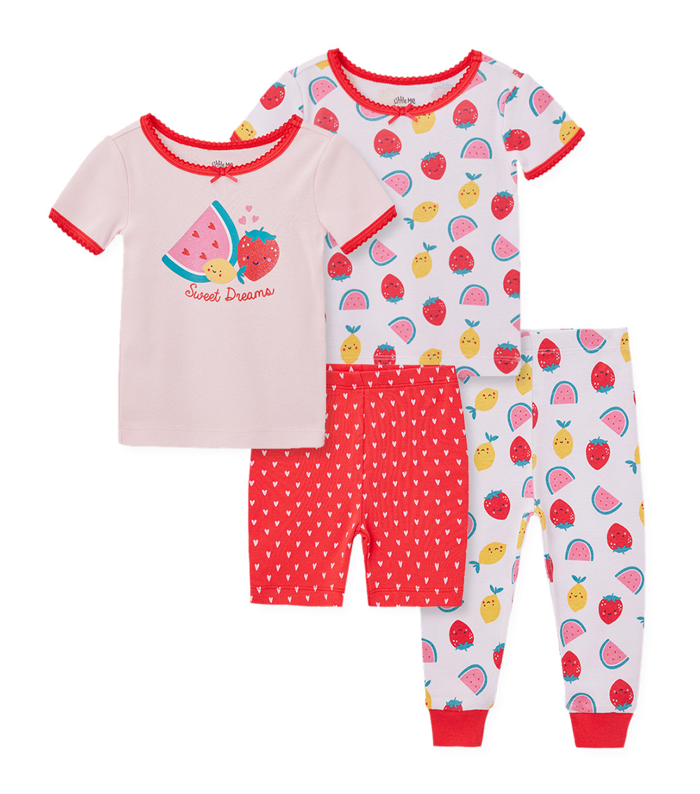 LITTLE ME Fruit 4Pc PJs