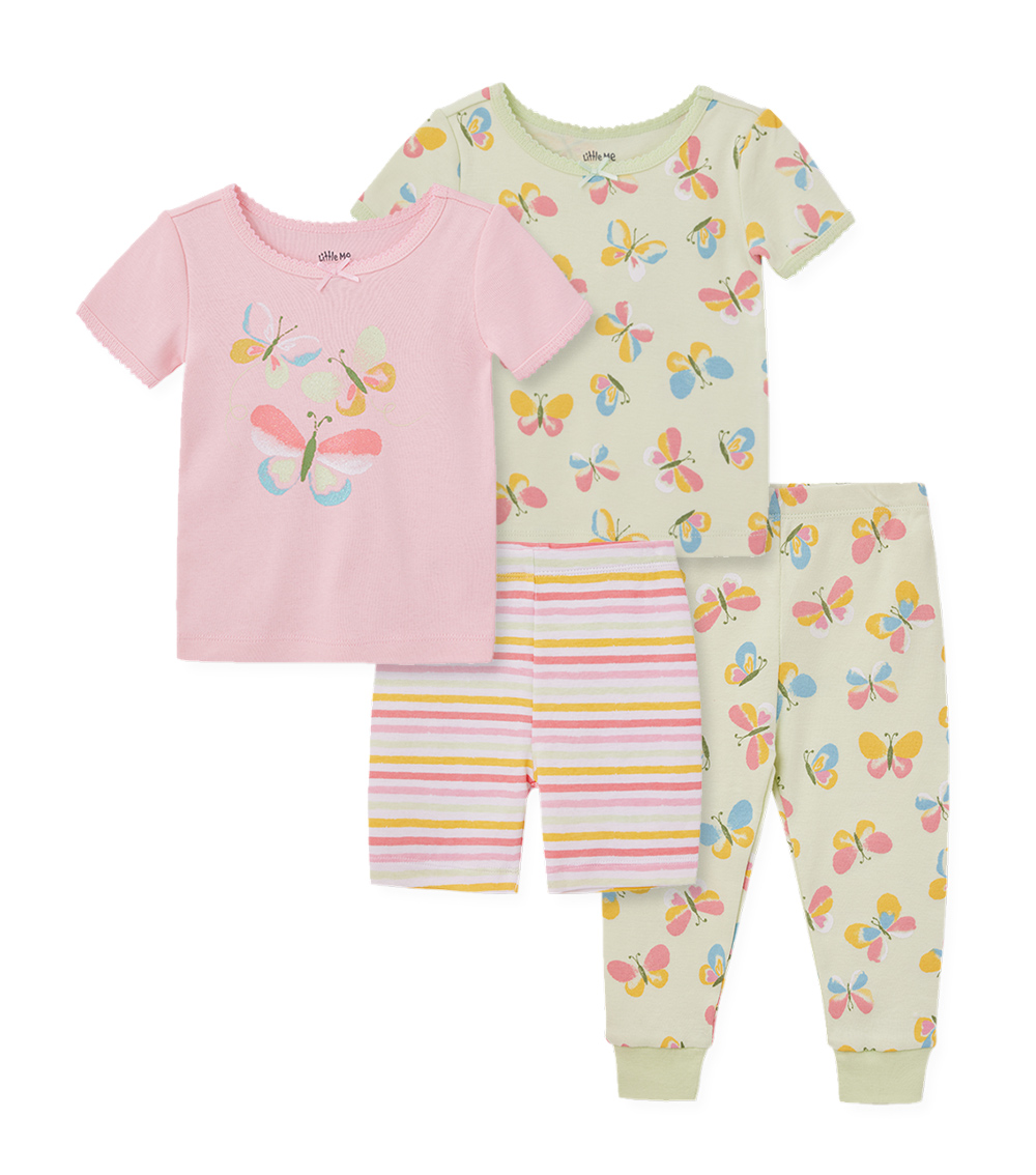LITTLE ME Butterfly 4Pc PJs