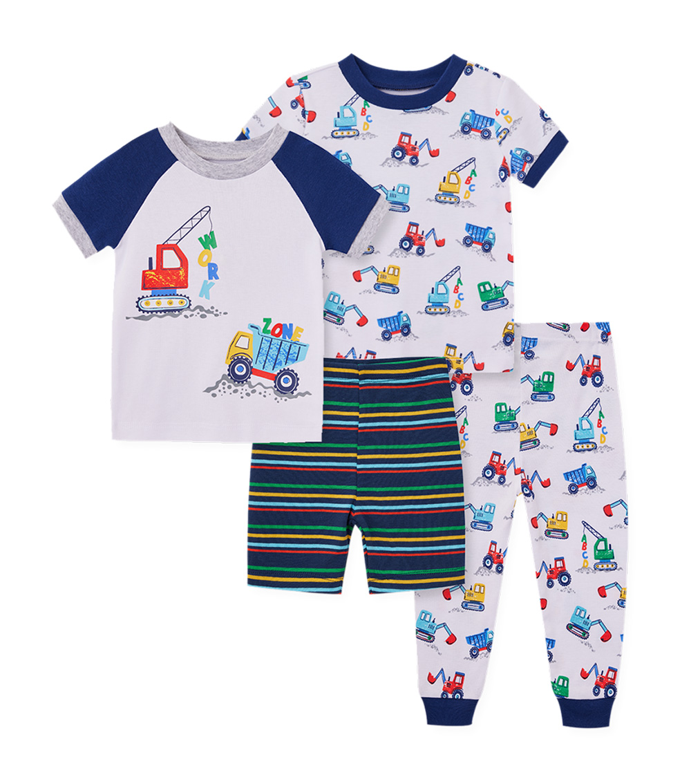 LITTLE ME Constructioni 4Pc PJs