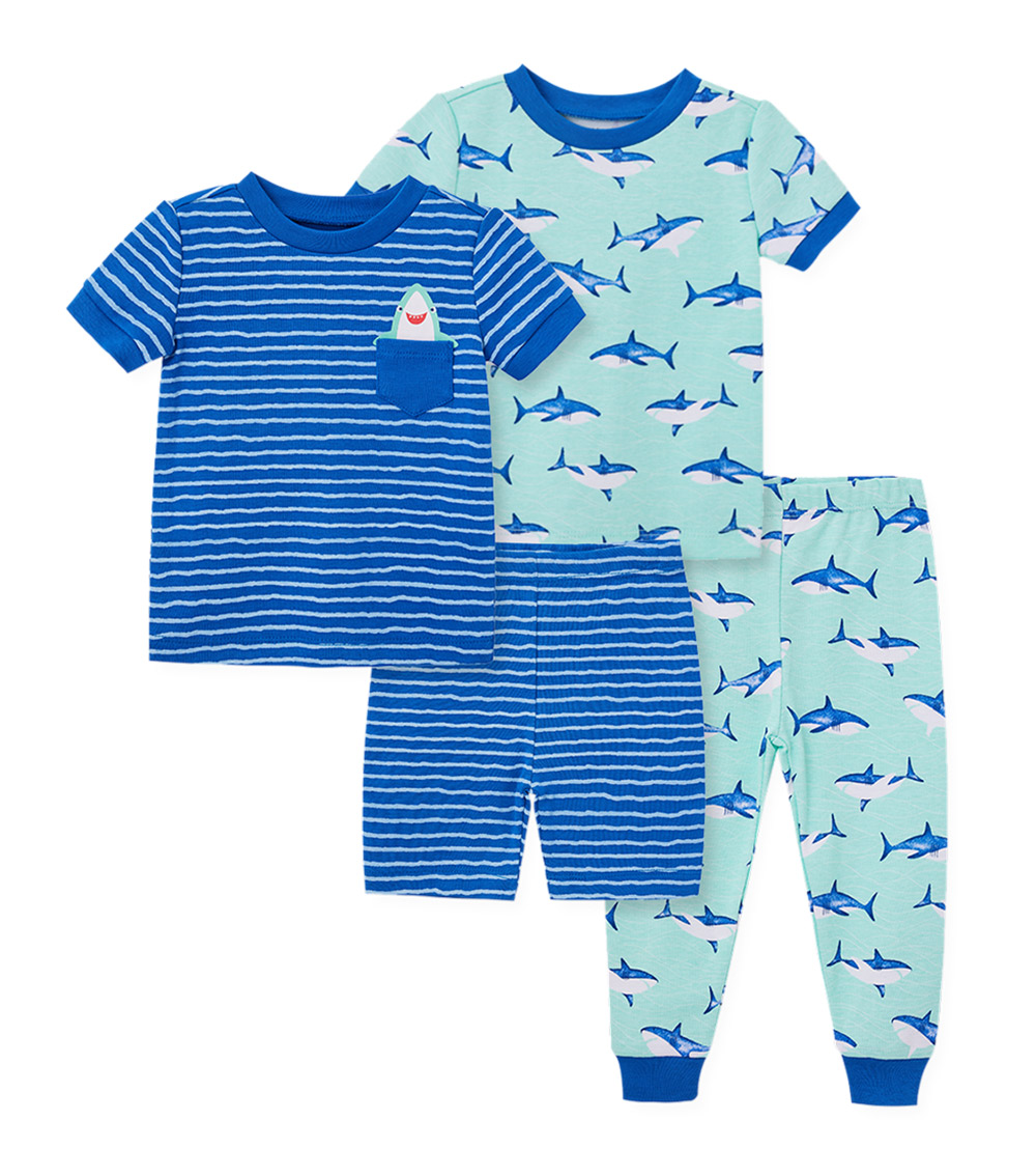 LITTLE ME Shark 4Pc PJs