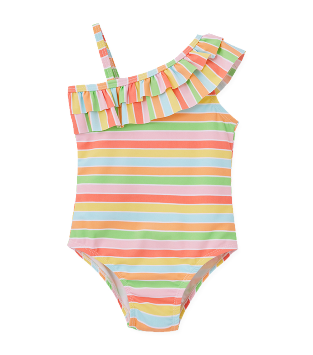 LITTLE ME Fun Stripe Swimsuit