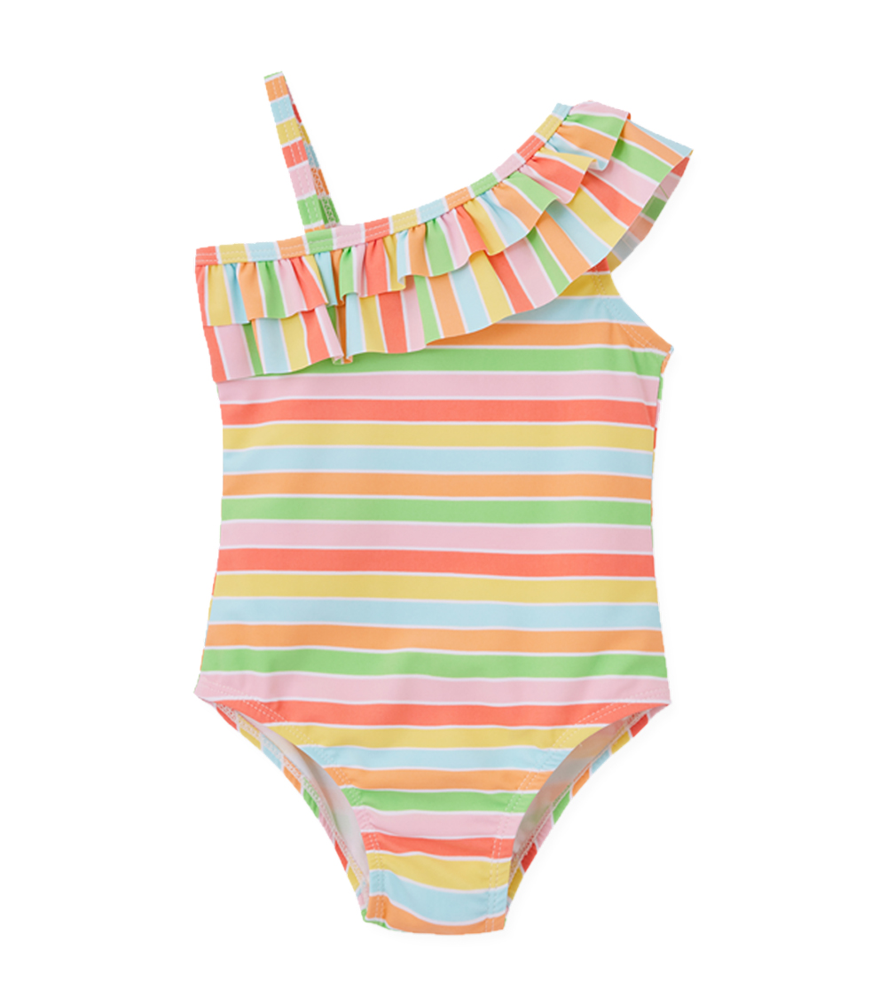 LITTLE ME Fun Stripe Swimsuit