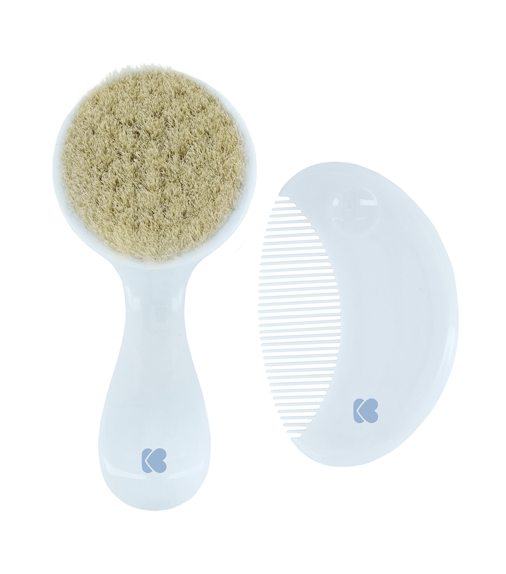 KIKKABOO Comb And Brush With Natural - Savanna Blue