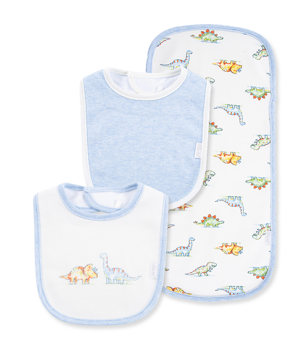 LITTLE ME Dinomite Bib-Burp