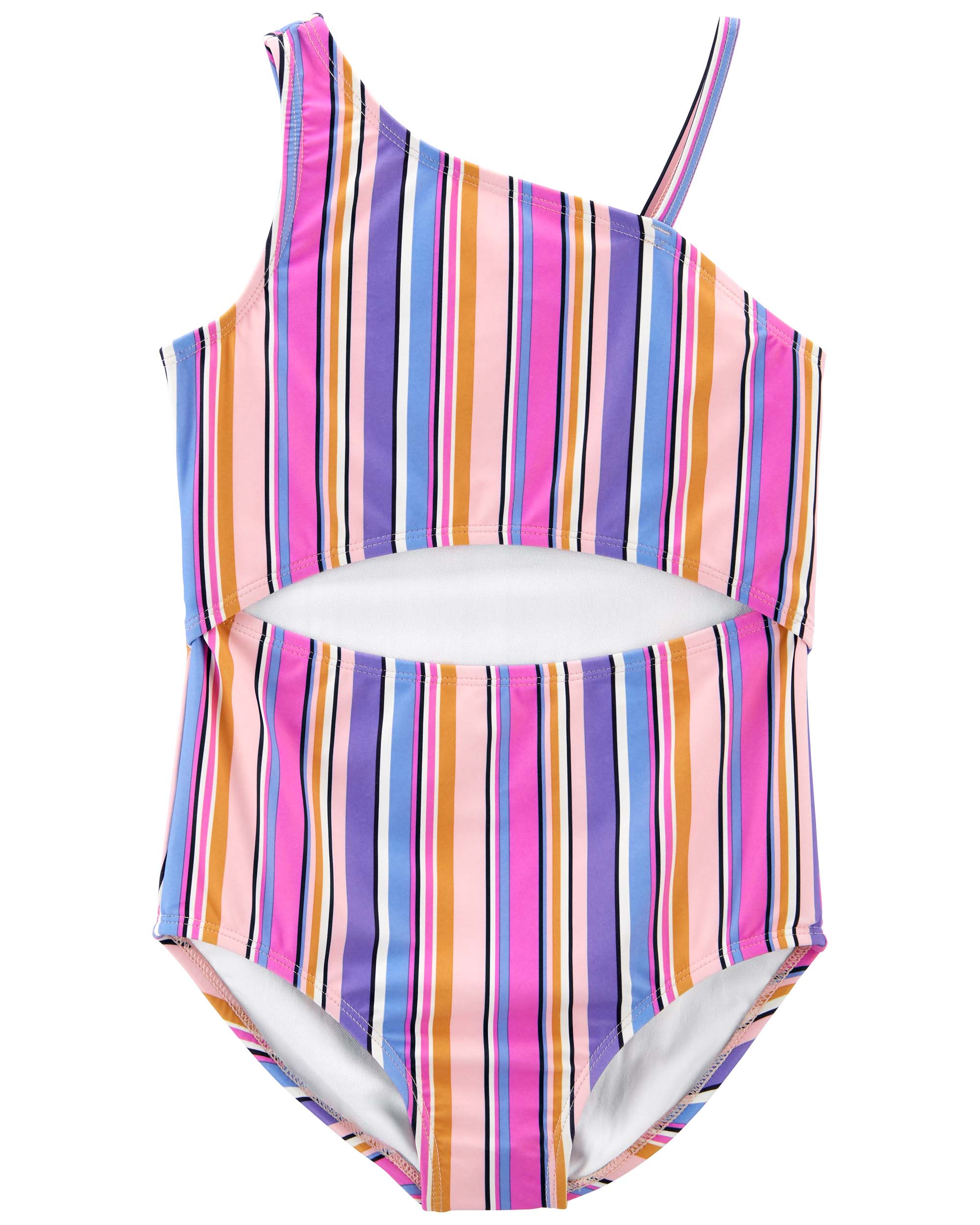 Oshkosh Striped Cut-Out Swimsuit