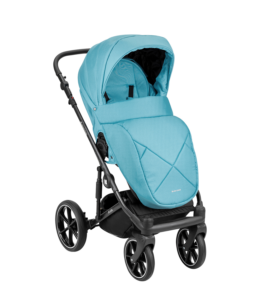 KIKKABOO Stroller 2In1 With Hard Carrycot Amani Mint