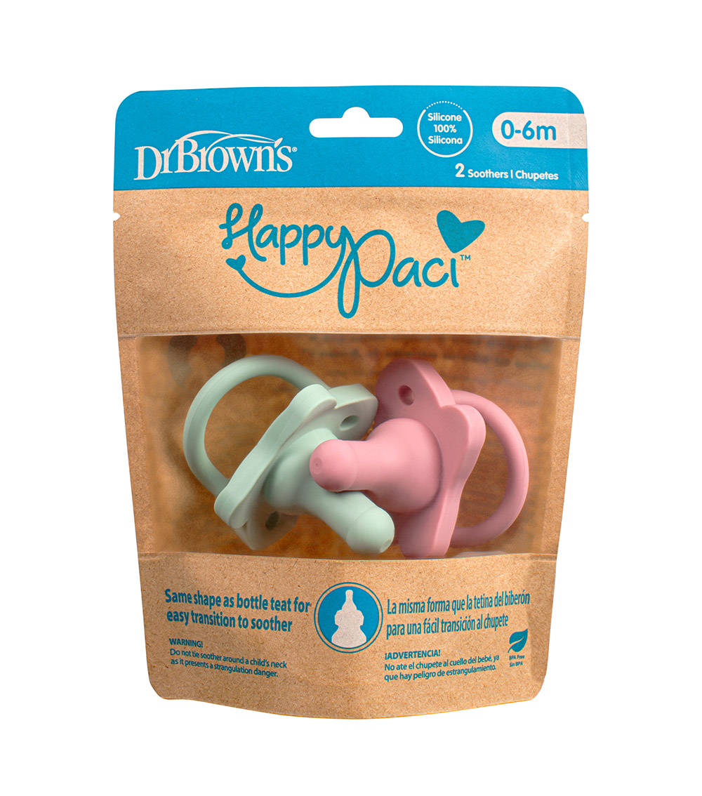 DR. BROWN'S One-piece Silicone Pacifier 2 Pack