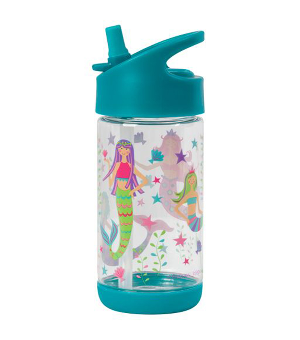 STEPHEN JOSEPH Flip Top Bottle - Blue Mermaid